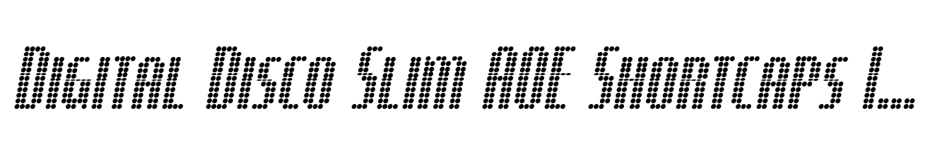 Digital Disco Slim AOE Shortcaps Italic